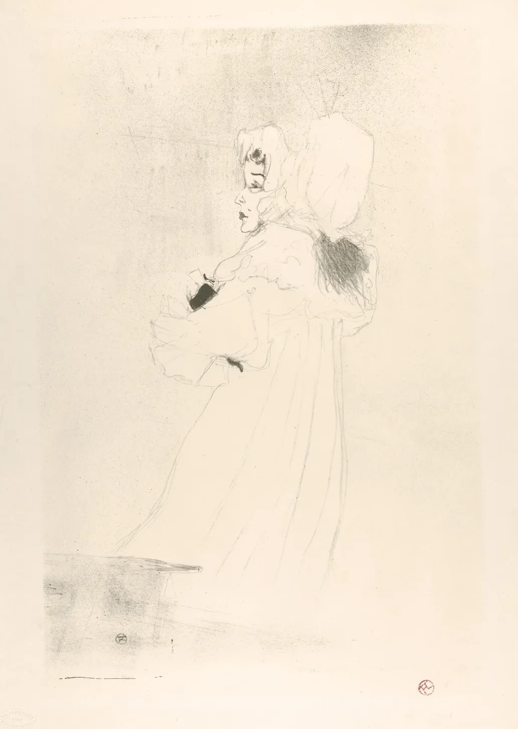 Miss May Belfort (Large Plate), Henri de Toulouse-Lautrec