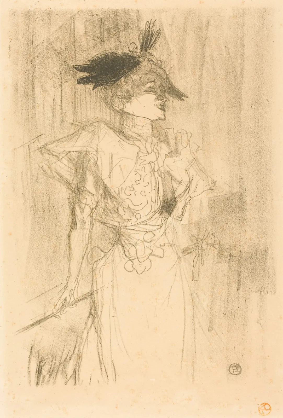 Mlle. Marcelle Lender, Standing (Mlle. Marcelle Lender, debout), Henri de Toulouse-Lautrec