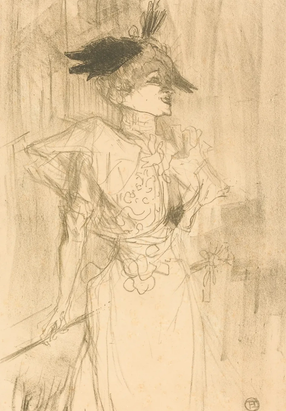 Mlle. Marcelle Lender, Standing (Mlle. Marcelle Lender, debout), Henri de Toulouse-Lautrec