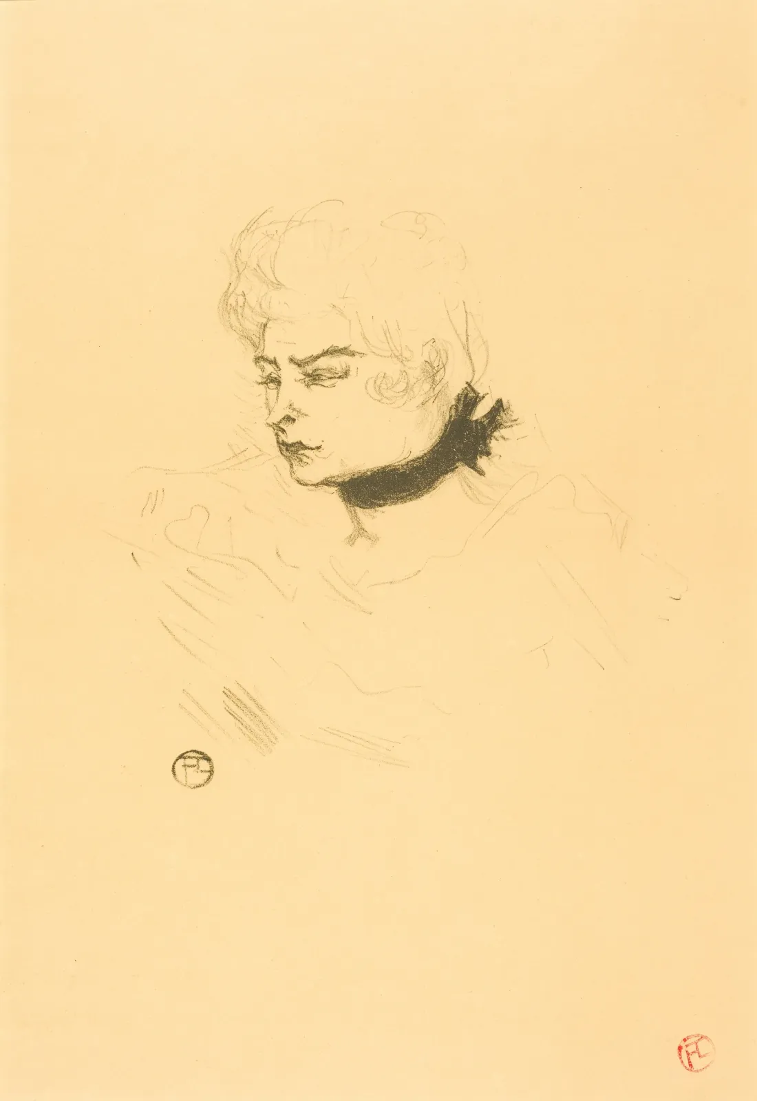 Mlle. Pois Vert, Henri de Toulouse-Lautrec