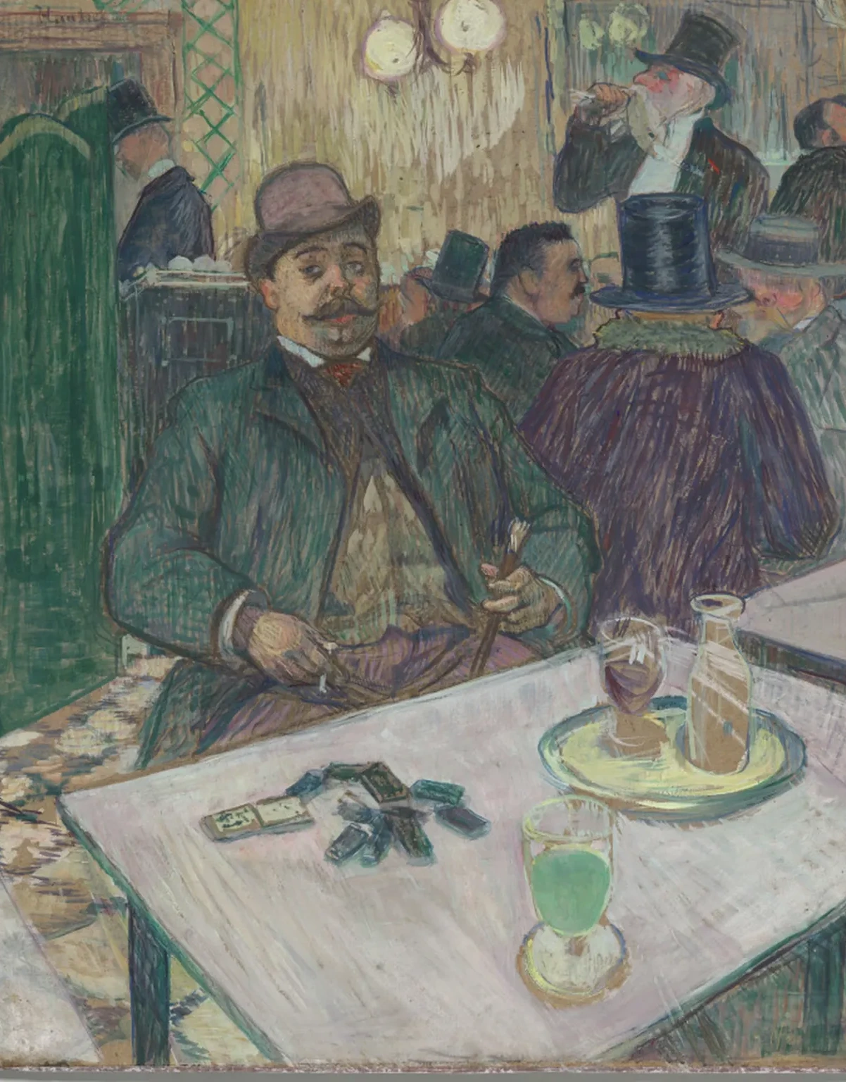 Monsieur Boileau at the Café, Henri de Toulouse-Lautrec