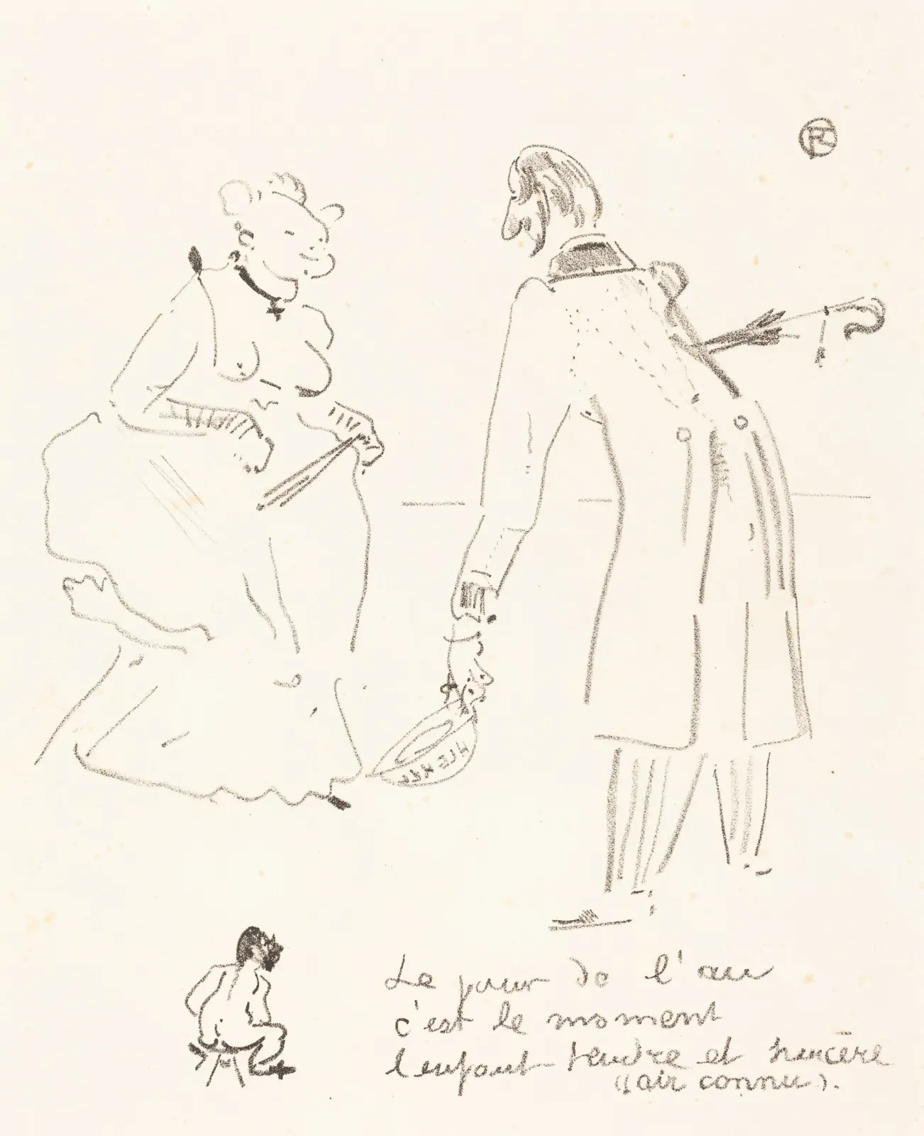 New Year's Greeting (Le compliment du jour de l'an), Henri de Toulouse-Lautrec