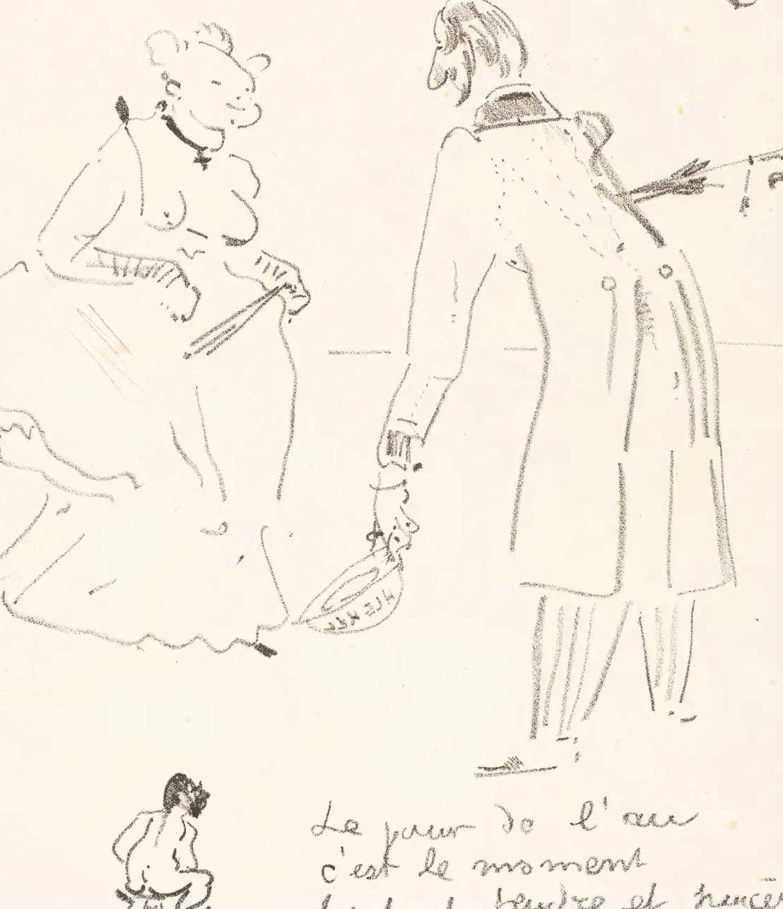 New Year's Greeting (Le compliment du jour de l'an), Henri de Toulouse-Lautrec