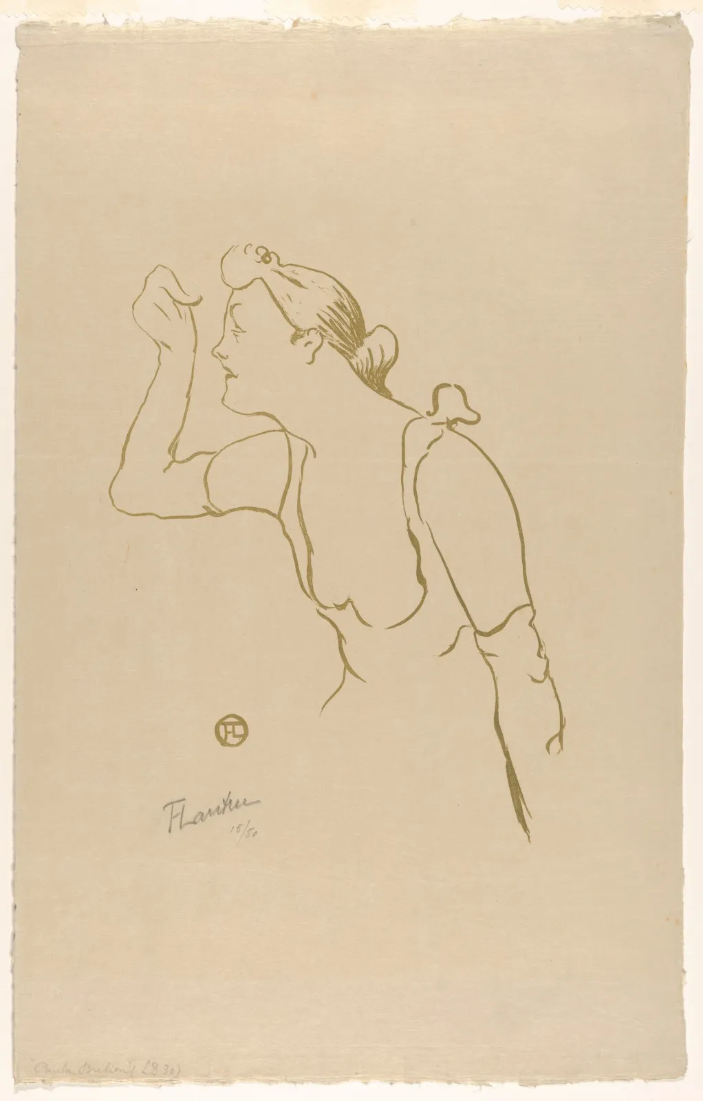 Paula Brébion (from Le Café Concert), Henri de Toulouse-Lautrec
