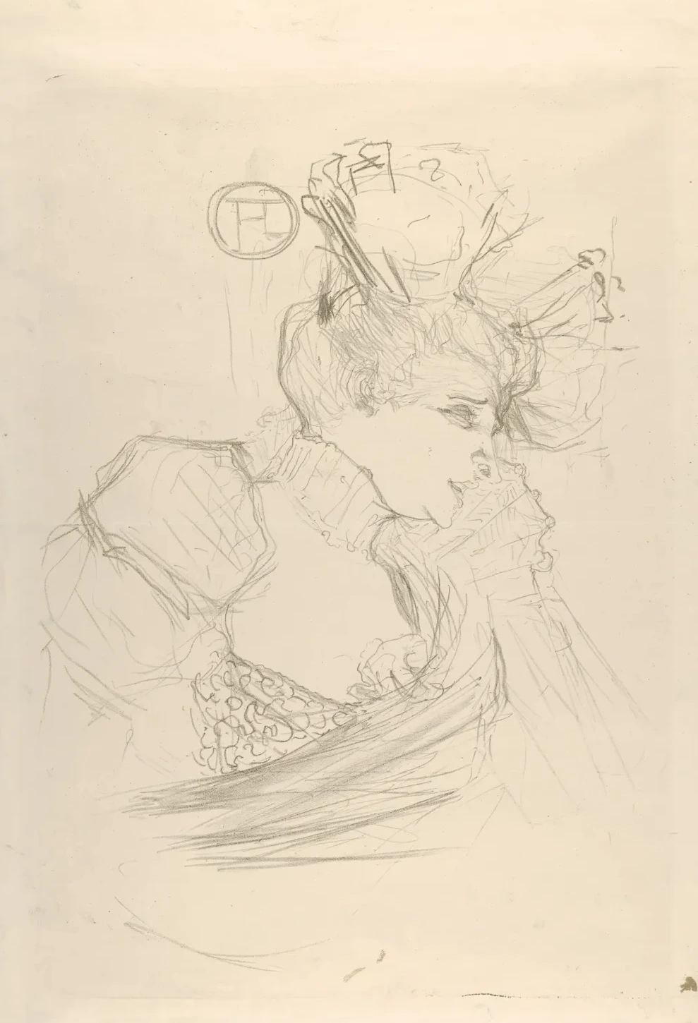 Portrait Bust of Mademoiselle Marcelle Lender, Henri de Toulouse-Lautrec