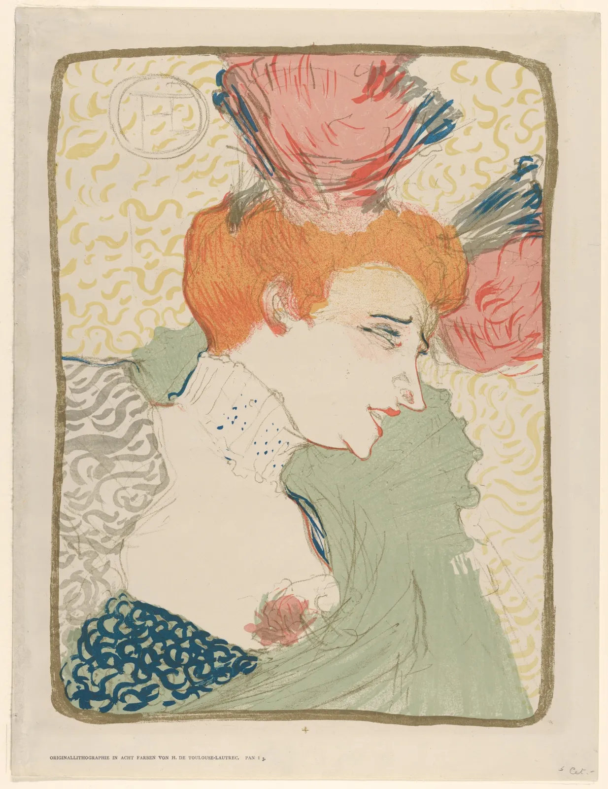 Portrait Bust of Mademoiselle Marcelle Lender, Henri de Toulouse-Lautrec