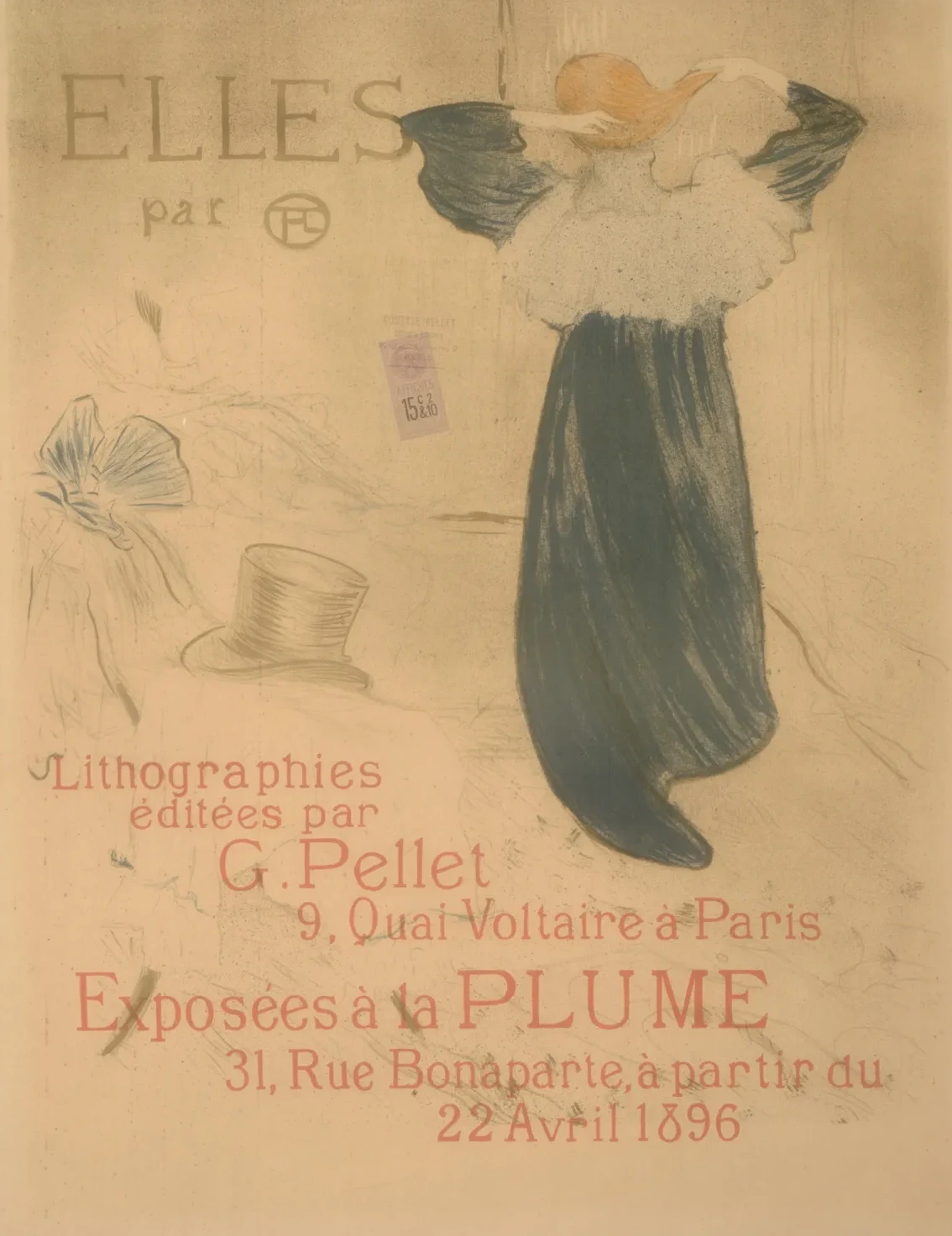 Poster for "Elles", Henri de Toulouse-Lautrec