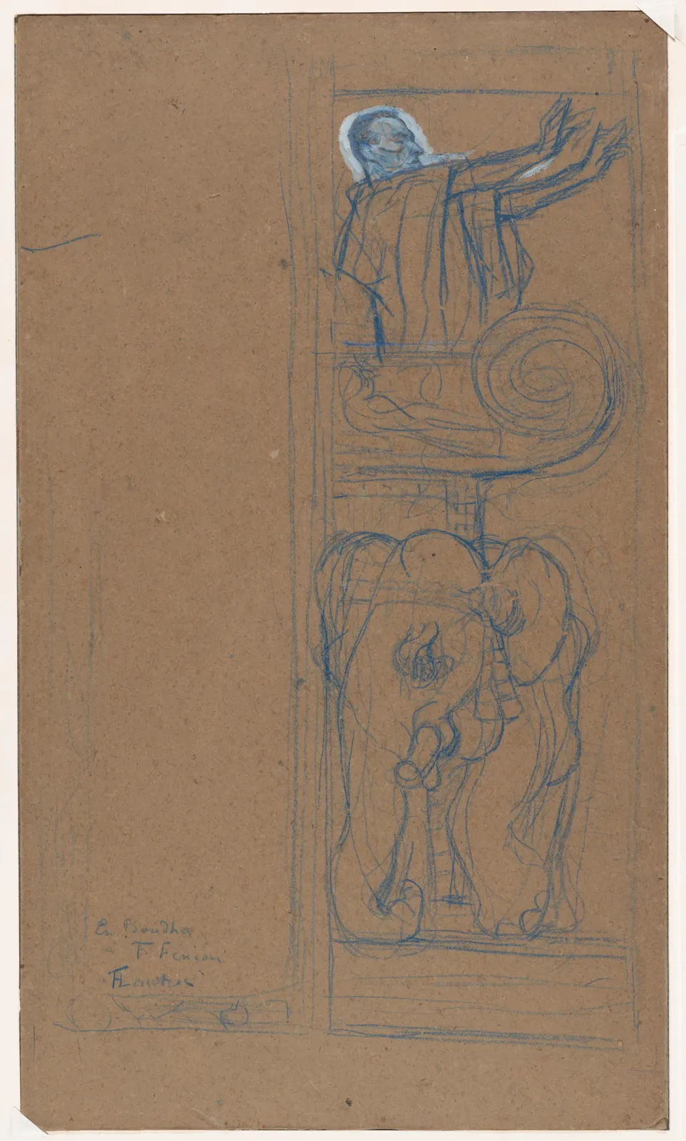 Preliminary Design for the Playbill to "Le Chariot de Terre Cuite", Henri de Toulouse-Lautrec