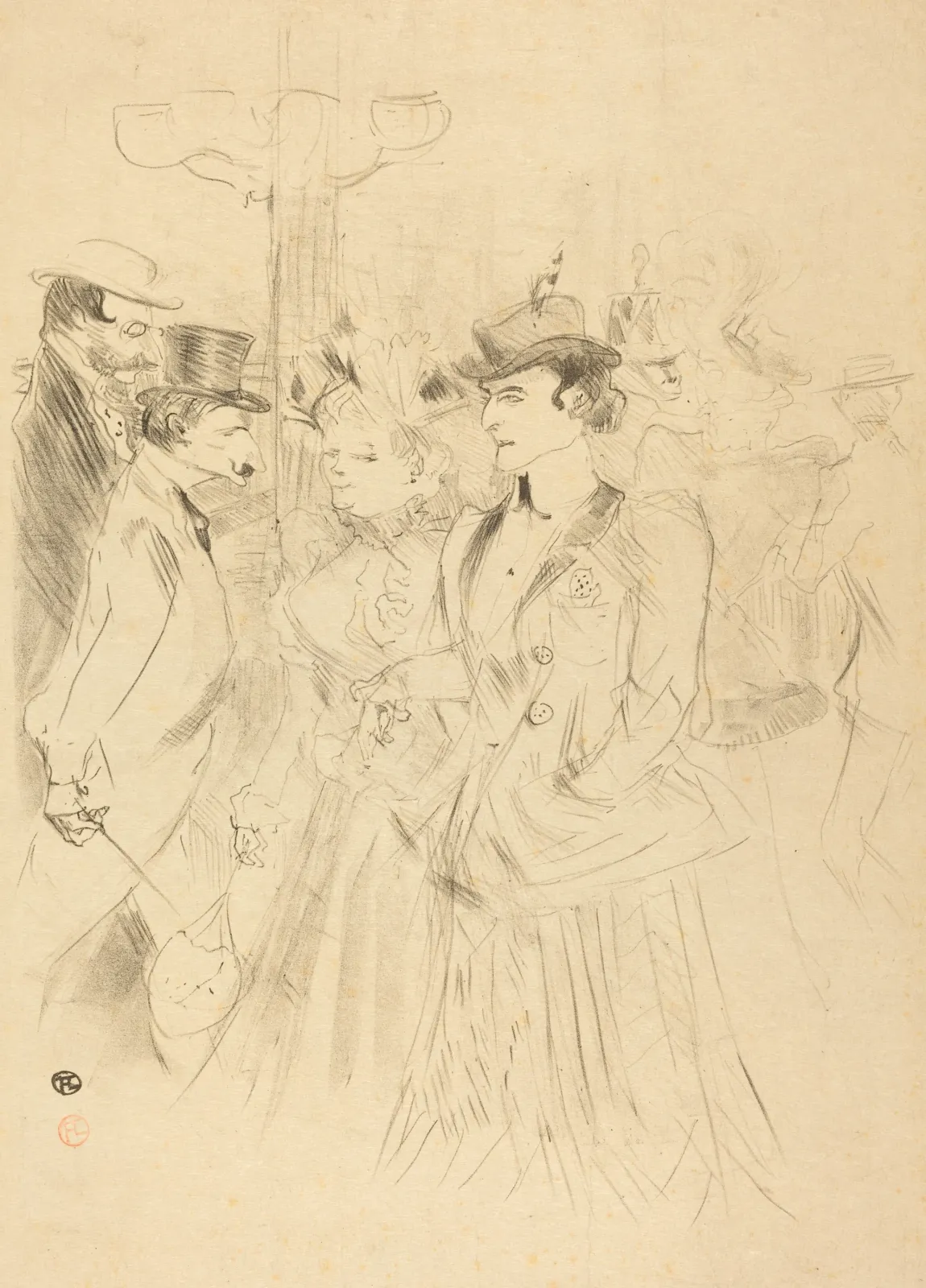 Promenade (Promenoir), Henri de Toulouse-Lautrec