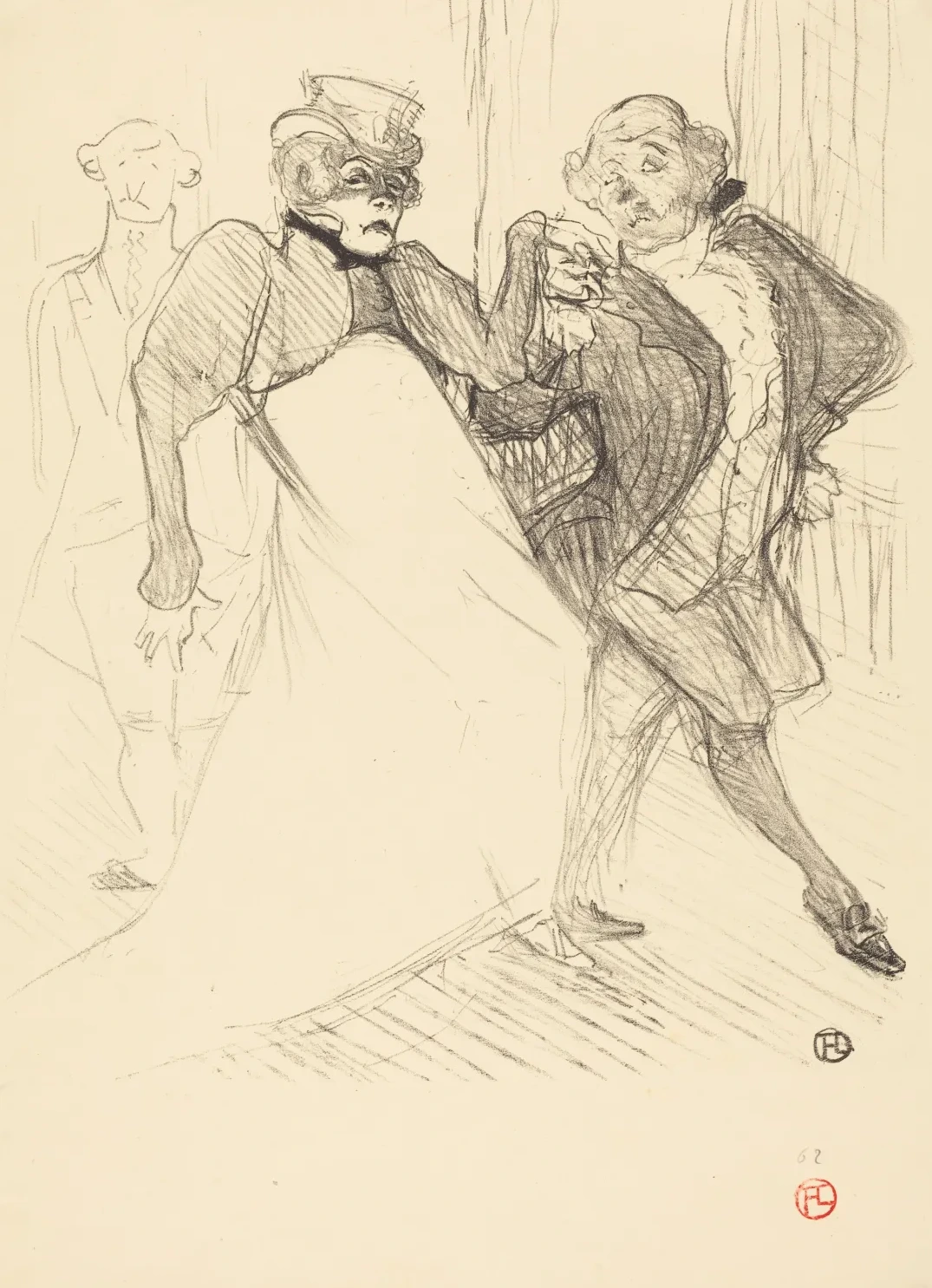 Rejane and Galipaux in "Madame Sans-Gêne" (Réjane et Galipaux dans "Madame Sans-Gêne"), Henri de Toulouse-Lautrec