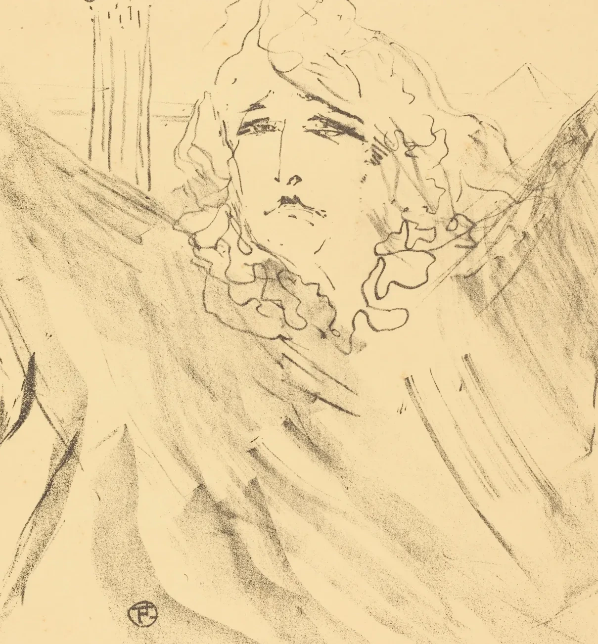 Sarah Bernhardt in "Cleopatra" (Sarah Bernhardt dans "Cléopatre"), Henri de Toulouse-Lautrec