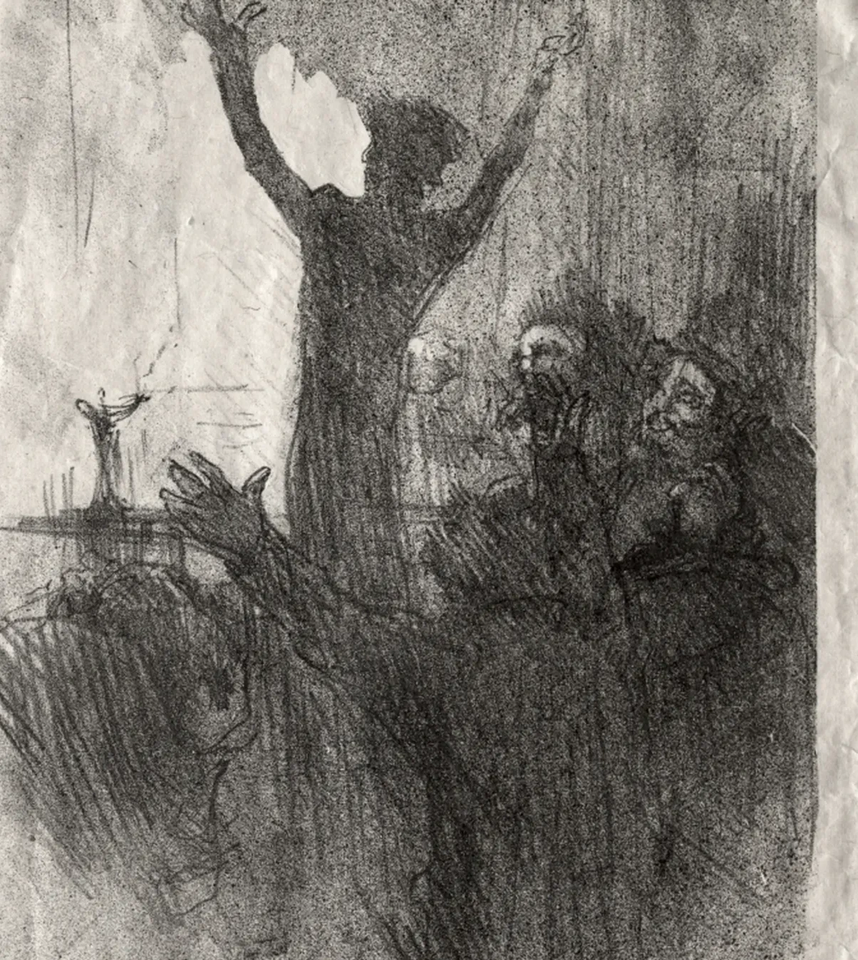Schlomé Fuss à la Synagogue, Henri de Toulouse-Lautrec