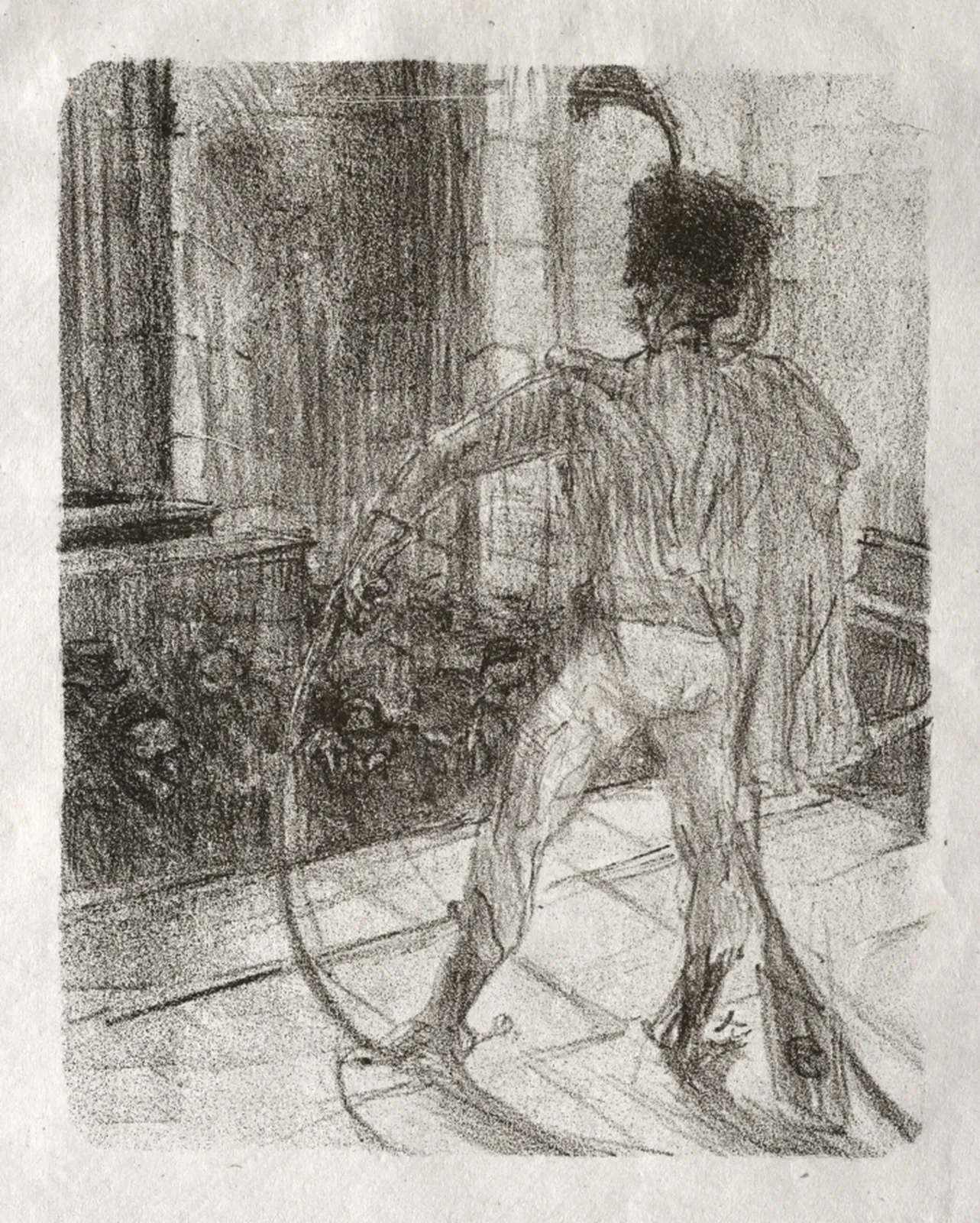Schlomé Fuss in the Synagogue, Henri de Toulouse-Lautrec