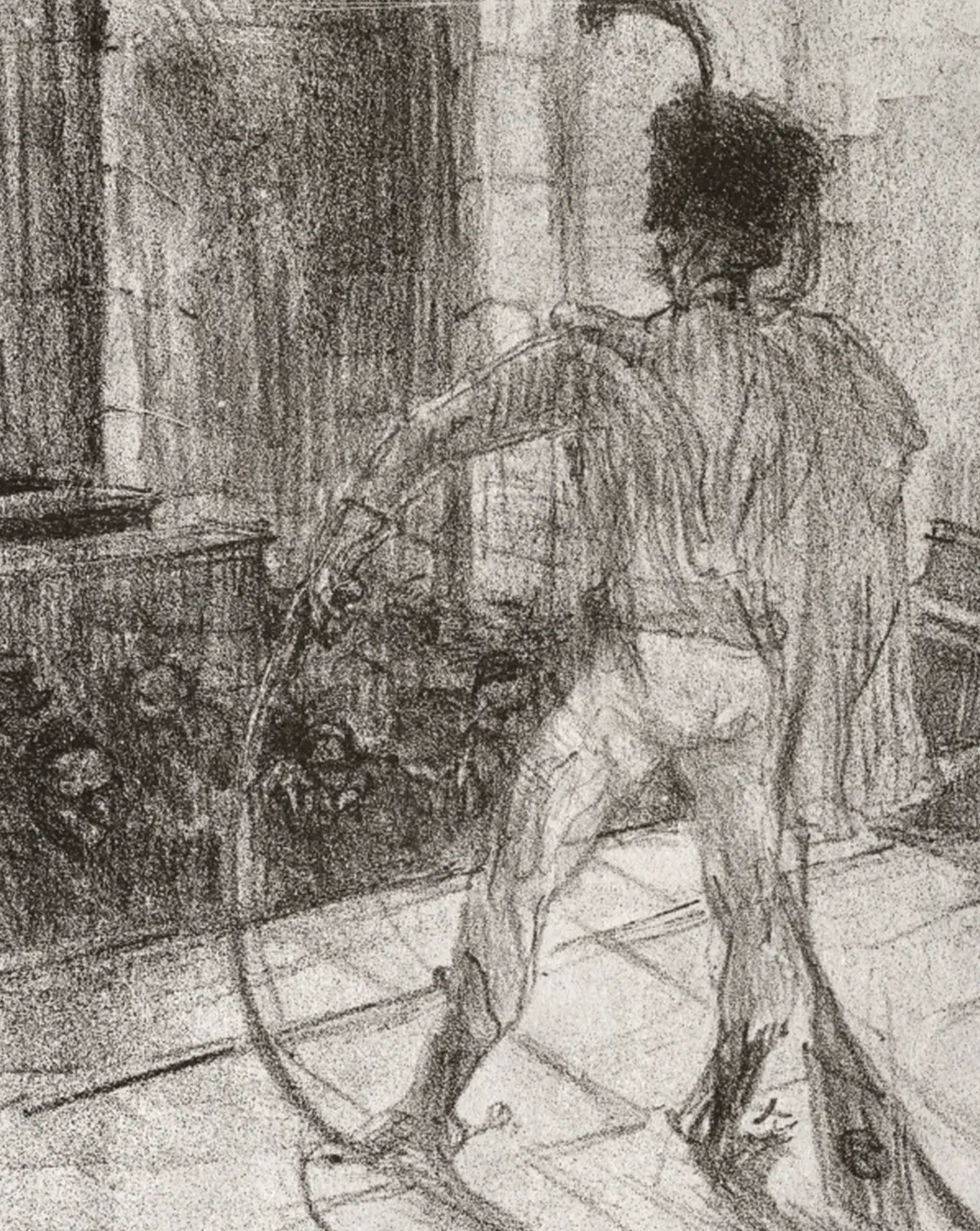Schlomé Fuss in the Synagogue, Henri de Toulouse-Lautrec