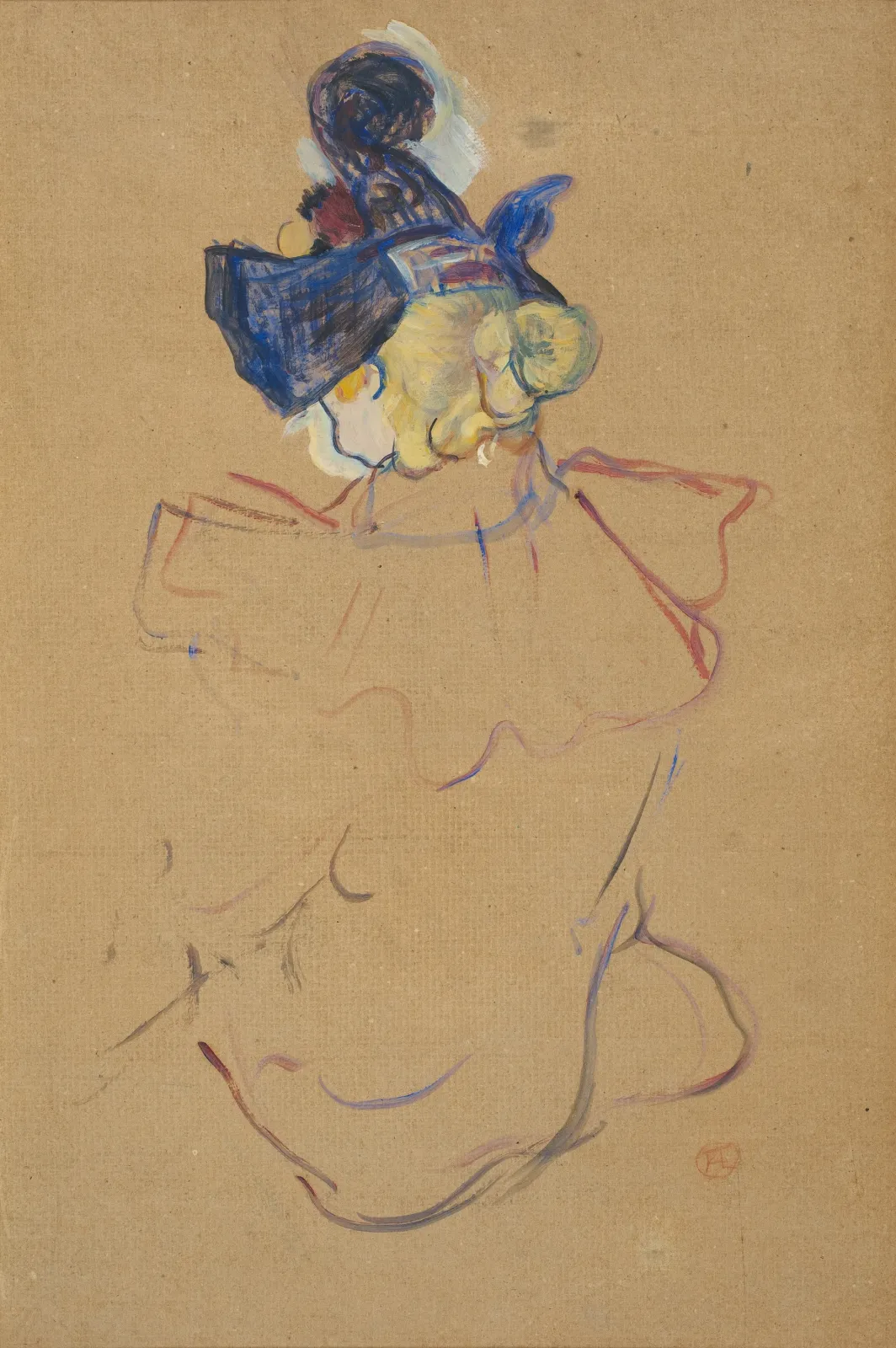 Seated Woman from Behind - Study for "Au Moulin Rouge", Henri de Toulouse-Lautrec