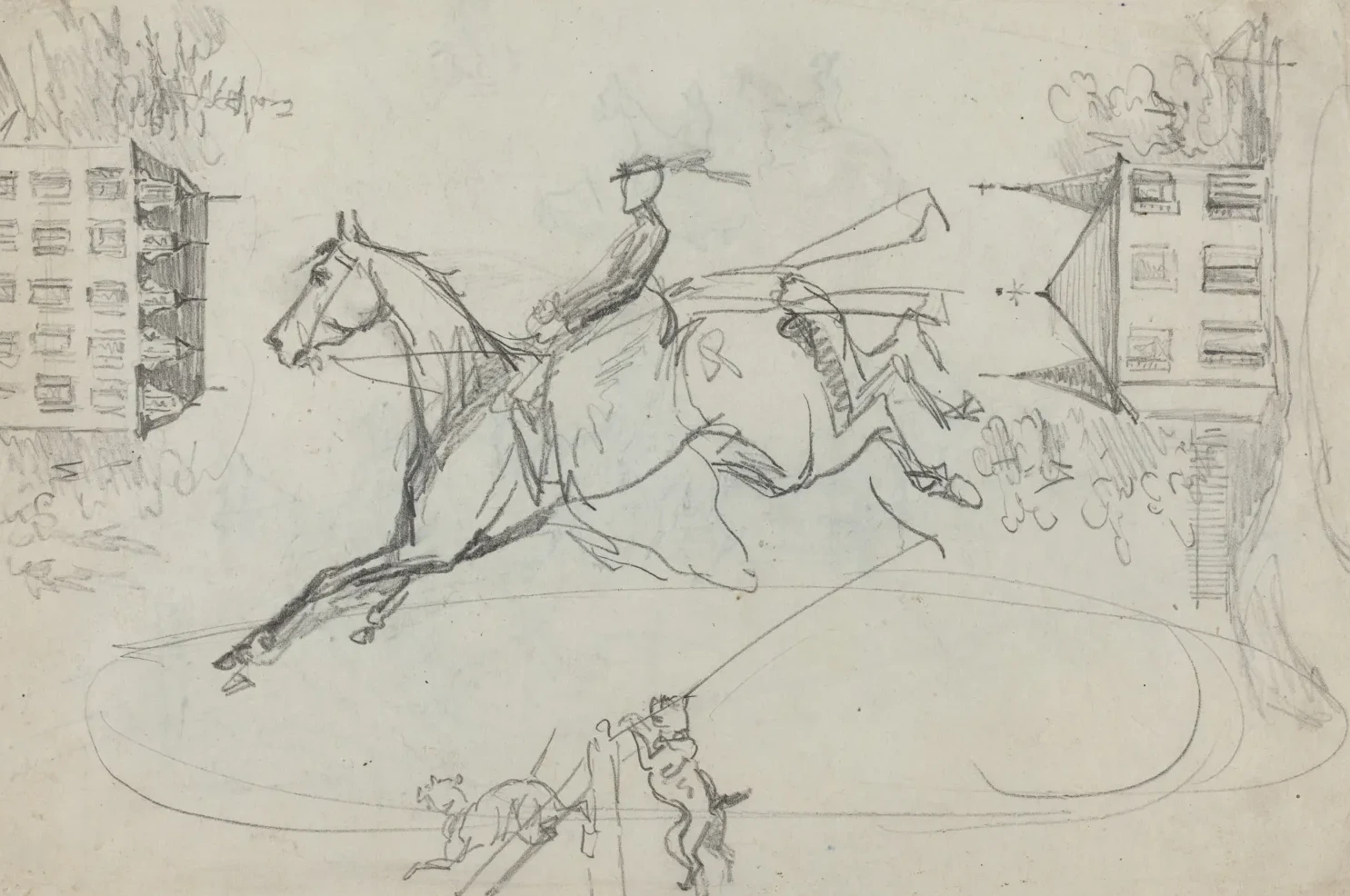 Sheet of Sketches, Henri de Toulouse-Lautrec