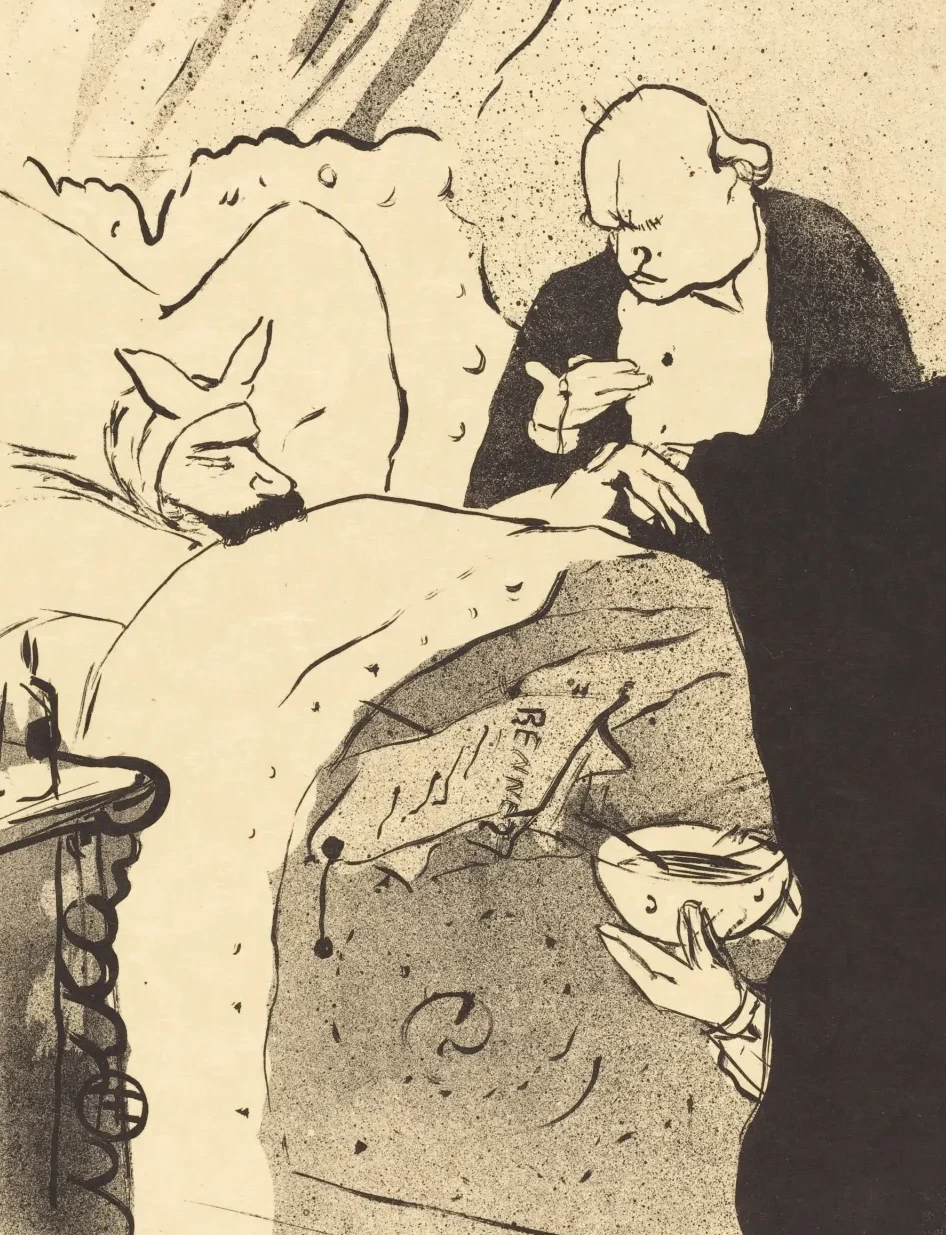 Sick Carnot! (Carnot malade!), Henri de Toulouse-Lautrec
