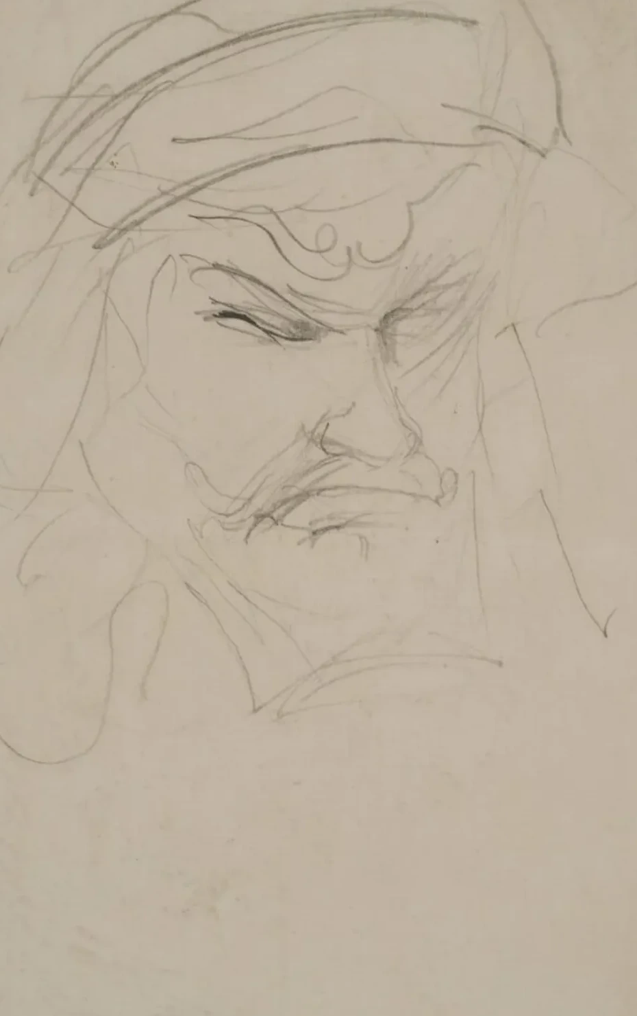 Skådespelaren Mounet-Sully i "Antigone", Henri de Toulouse-Lautrec