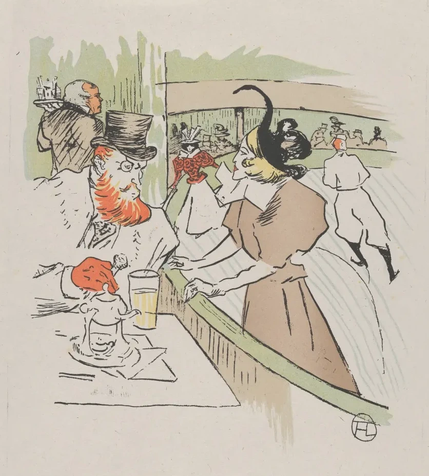 Skating, from Le Rire, No. 62, 11 January 1896, Henri de Toulouse-Lautrec
