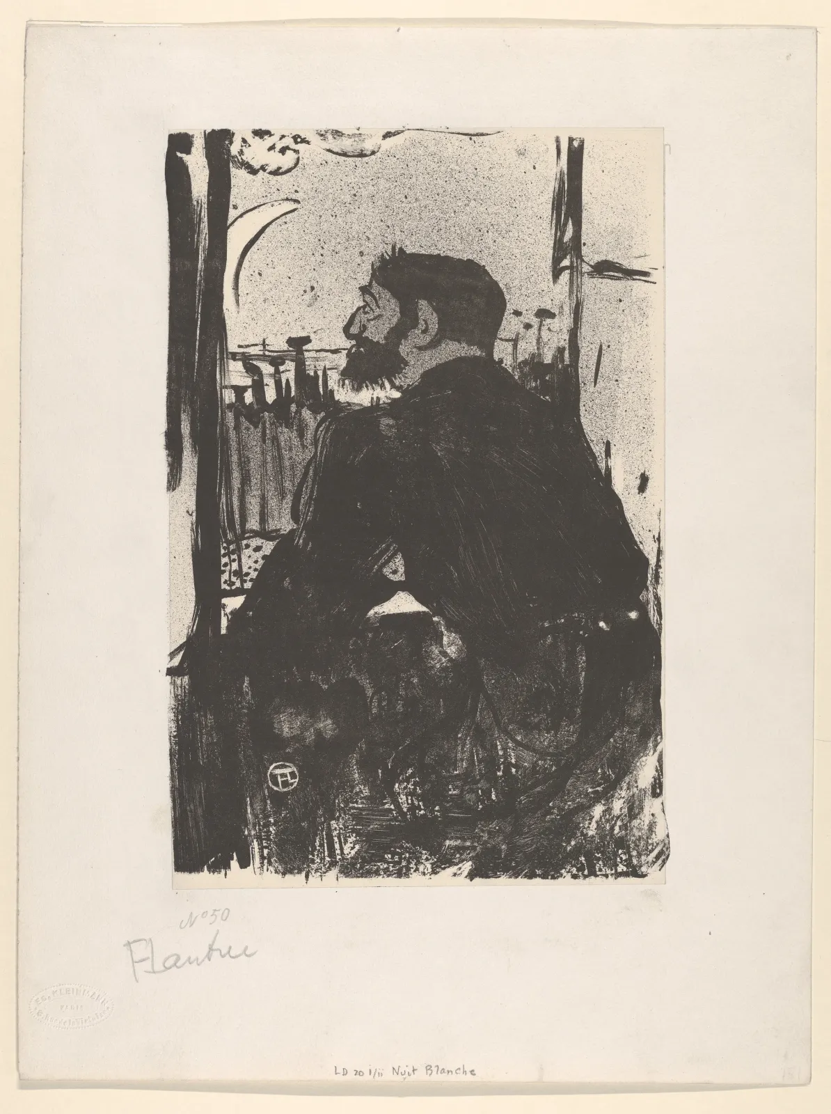 Sleepless Night (from Les Vieilles Histoires), Henri de Toulouse-Lautrec
