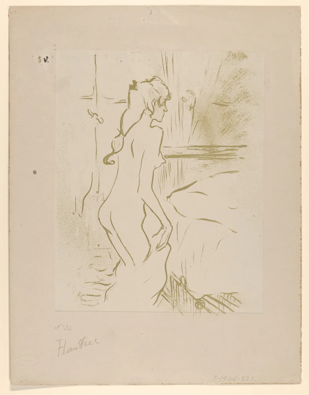 Study of a Woman, Henri de Toulouse-Lautrec