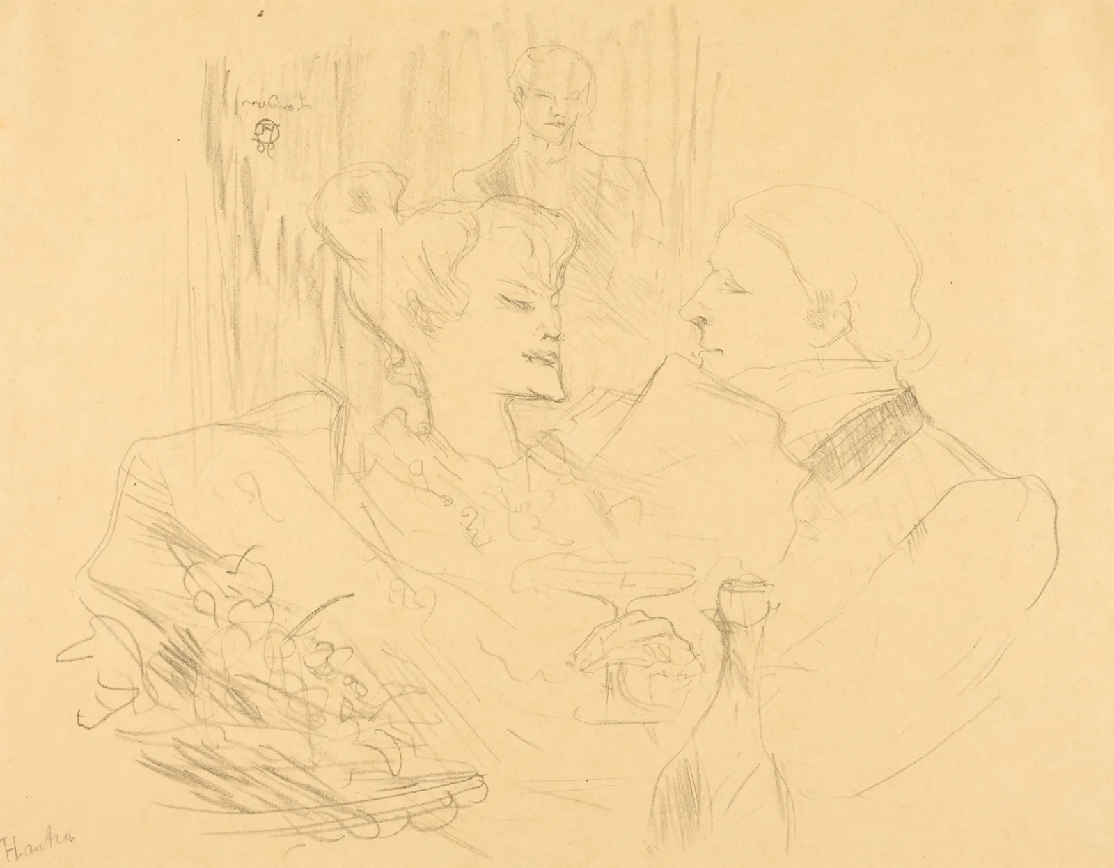 Supper in London (Souper à Londres), Henri de Toulouse-Lautrec