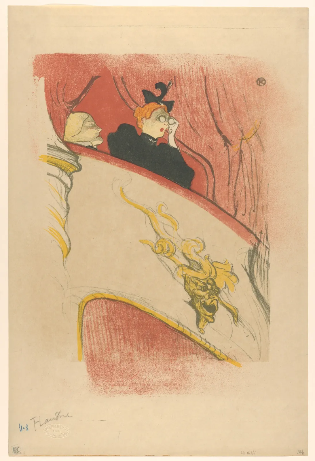 The Box with the Gilded Mask, Henri de Toulouse-Lautrec
