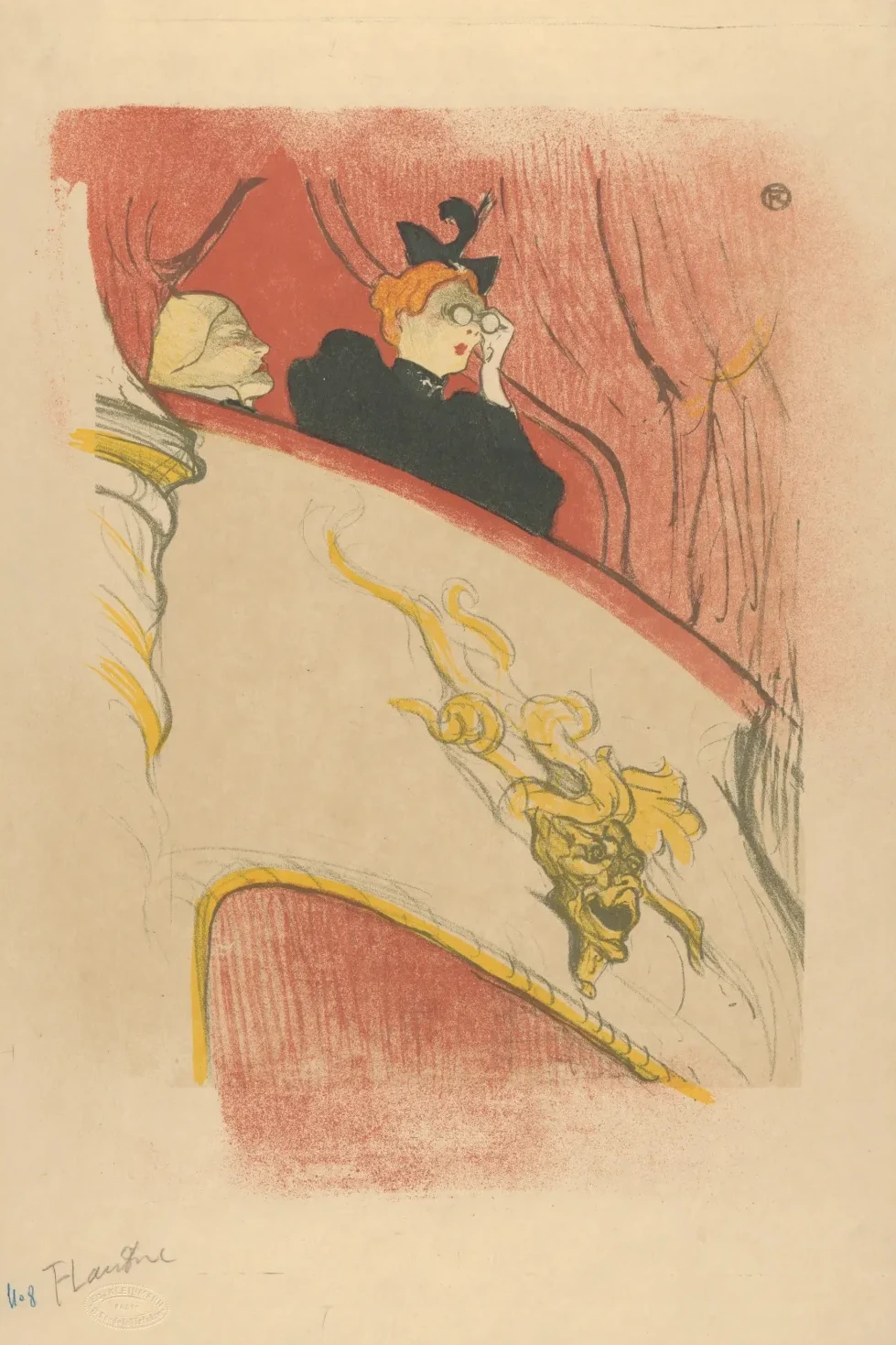 The Box with the Gilded Mask, Henri de Toulouse-Lautrec