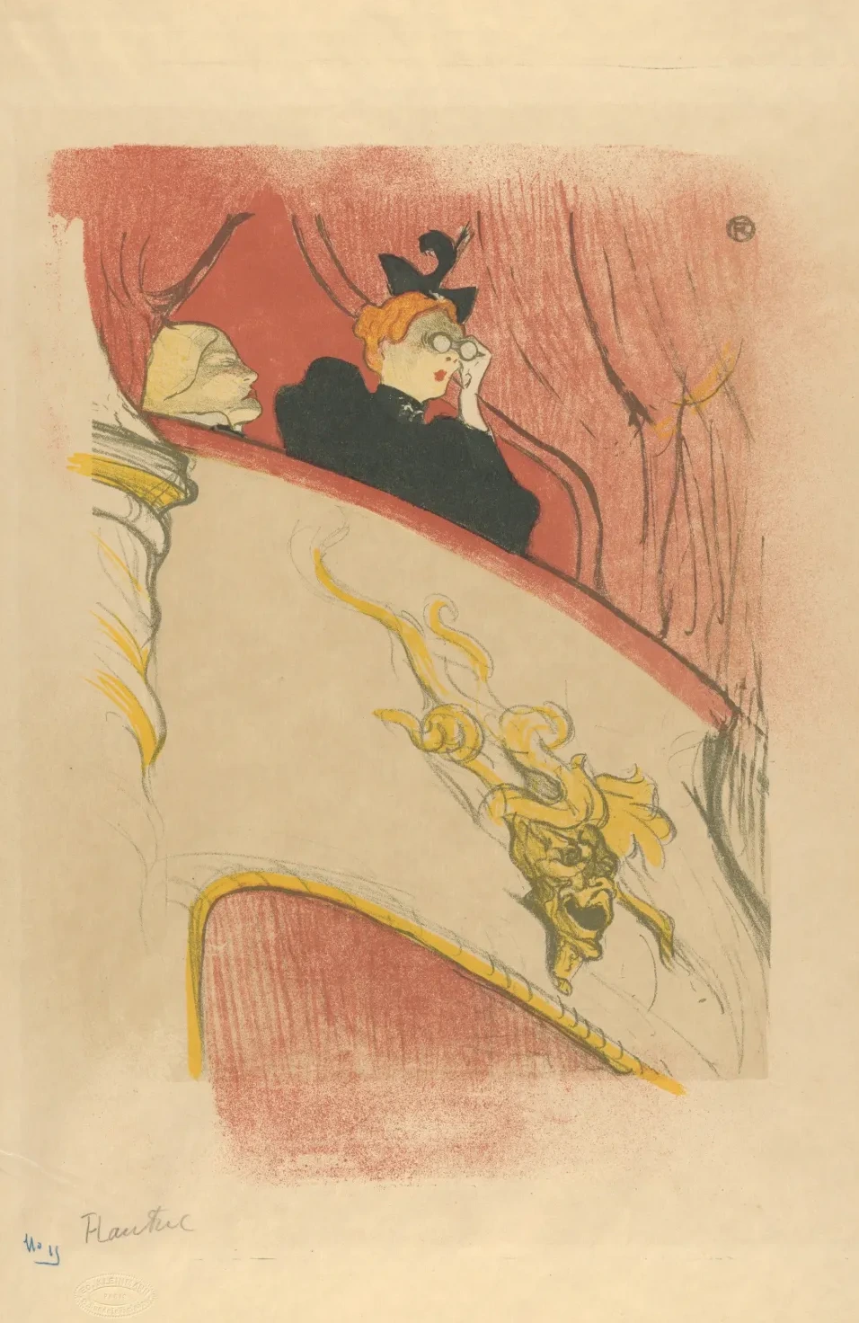 The Box with the Gilded Mask, Henri de Toulouse-Lautrec
