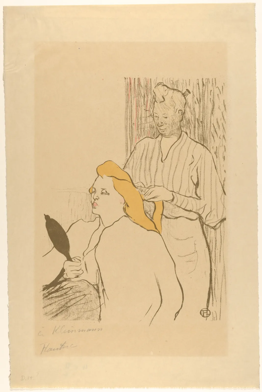 The Coiffure (Playbill for the Théâtre Libre), Henri de Toulouse-Lautrec