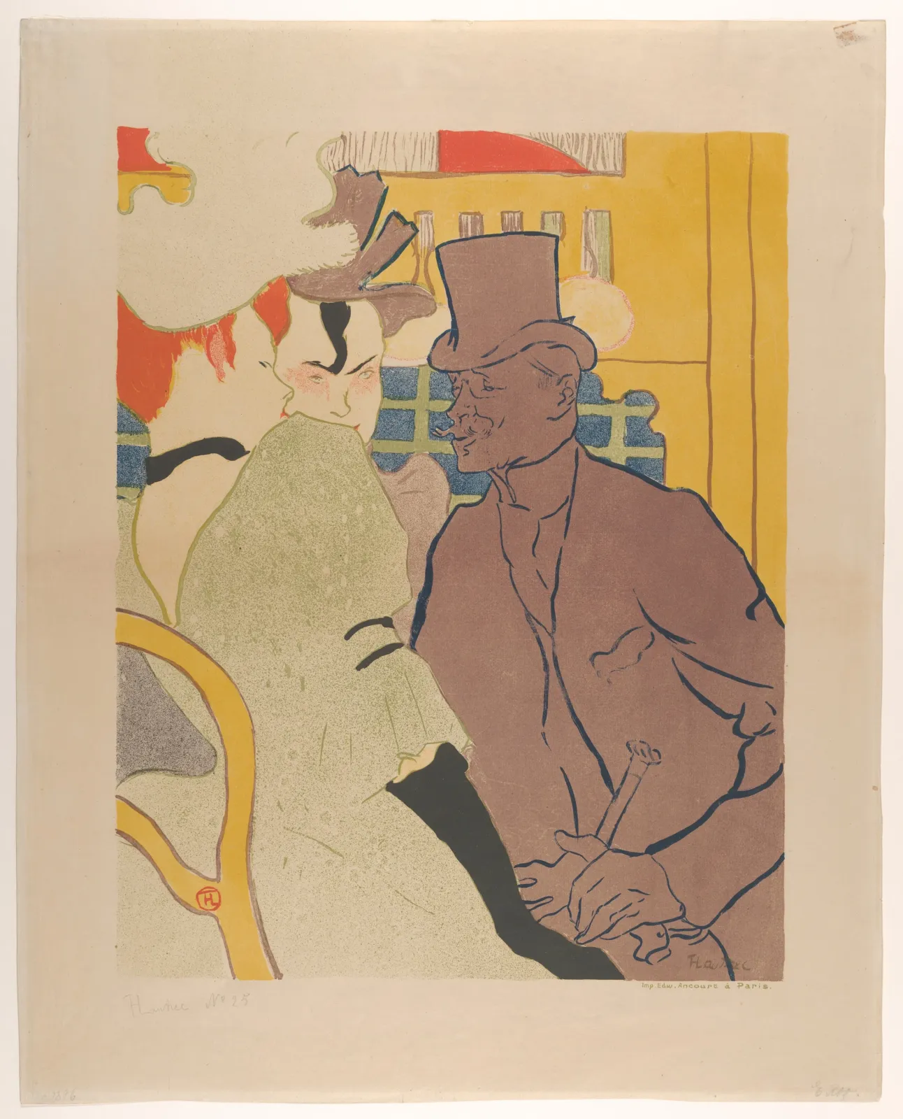 The Englishman at the Moulin Rouge, Henri de Toulouse-Lautrec