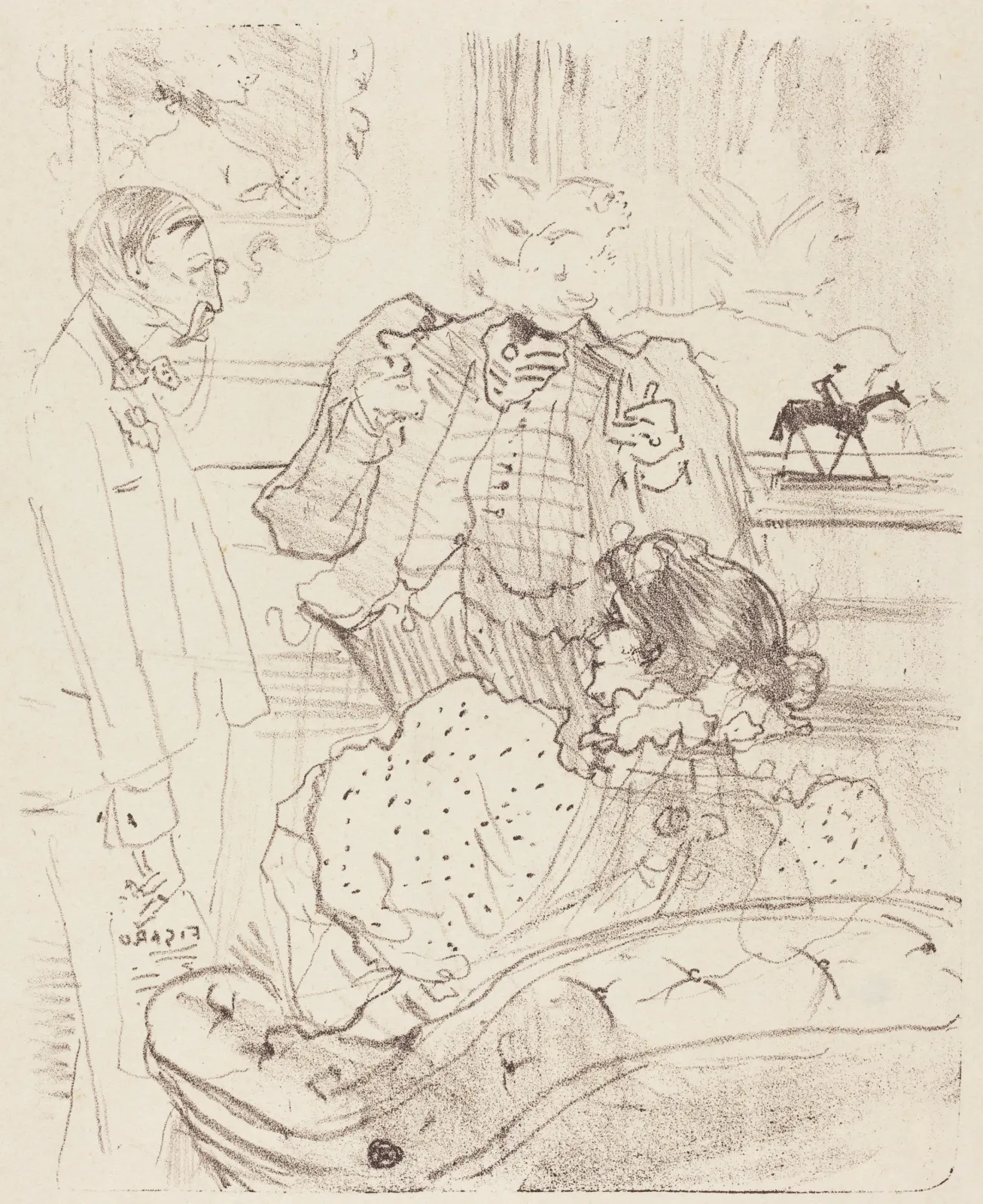 The Forfeit (La gage), Henri de Toulouse-Lautrec