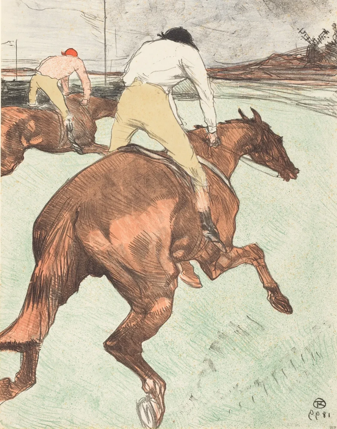 The Jockey (Le Jockey), Henri de Toulouse-Lautrec