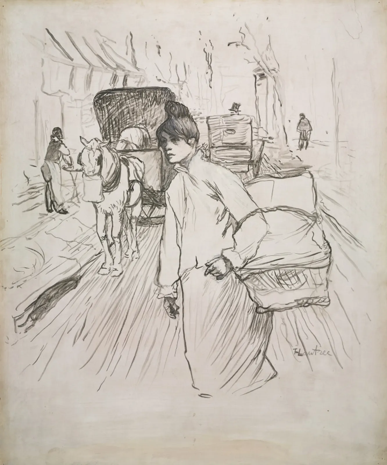 The Laundress, Henri de Toulouse-Lautrec