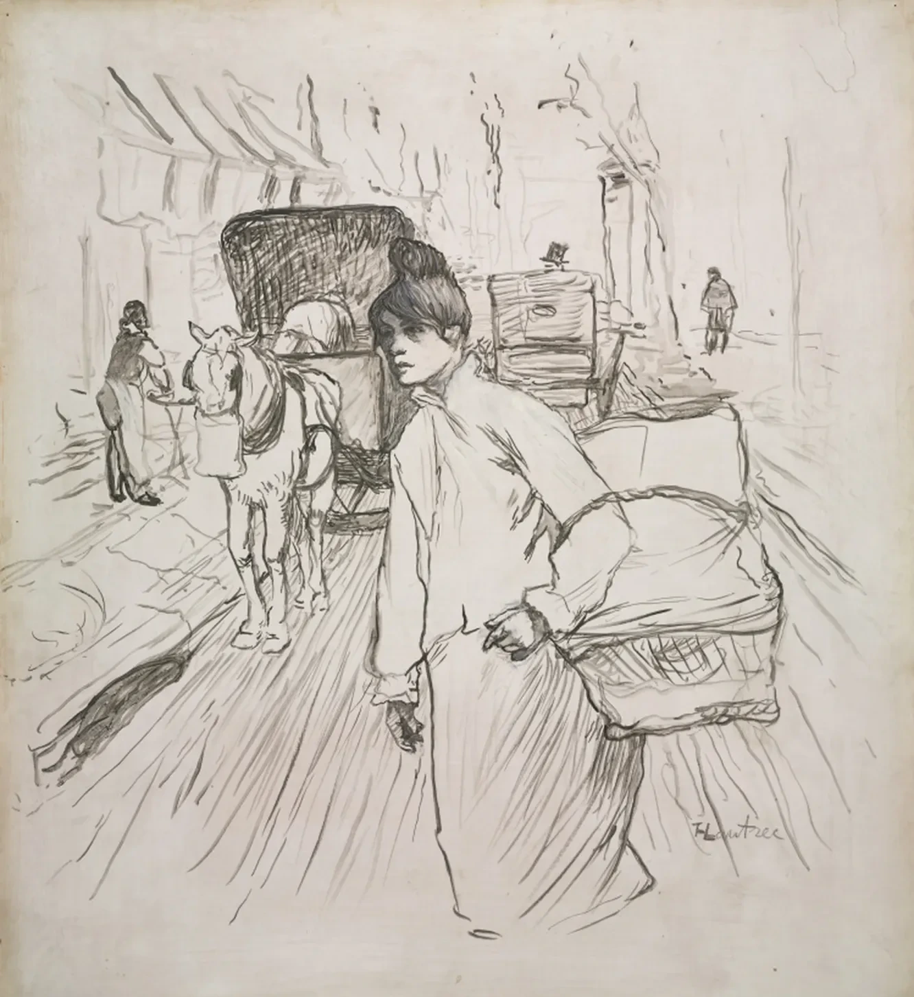 The Laundress, Henri de Toulouse-Lautrec