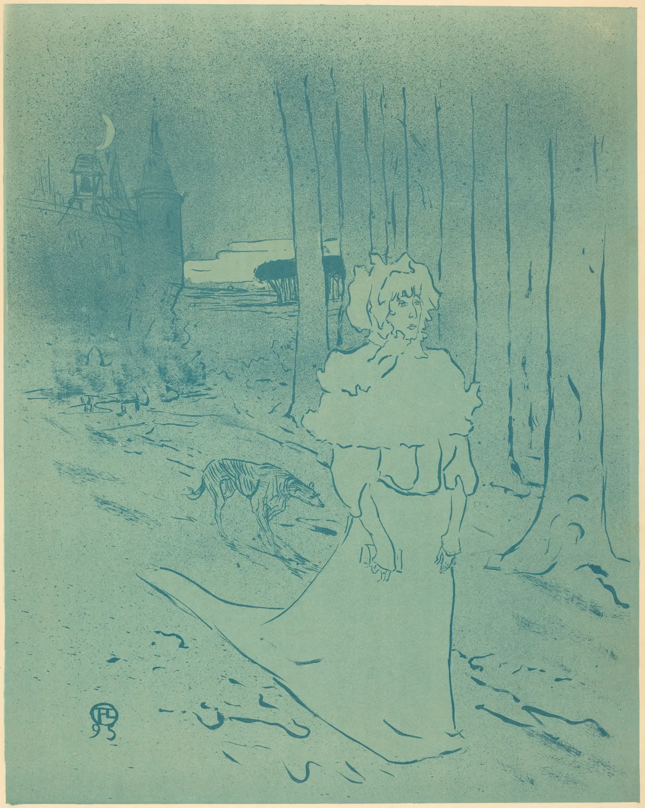 The Manor Lady or the Omen (La chatelaine ou le tocsin), Henri de Toulouse-Lautrec
