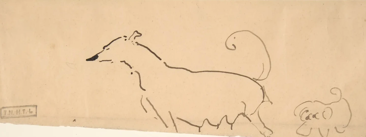 Two Dogs, Henri de Toulouse-Lautrec