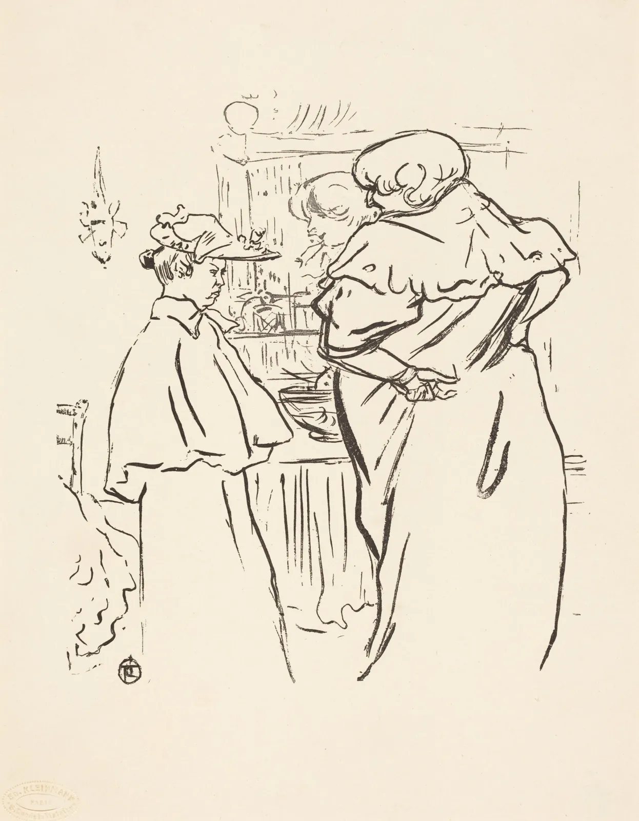 Two Women before a Mirror, Henri de Toulouse-Lautrec