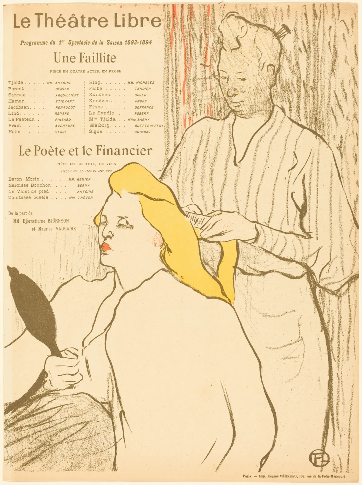 Une Faillite; Le Poète et le financier, Henri de Toulouse-Lautrec