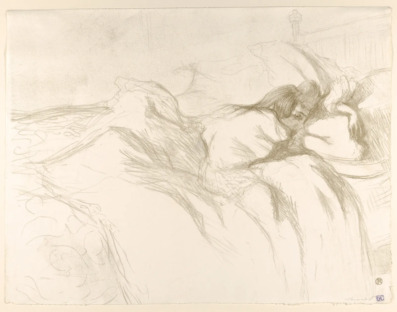 Waking Up, from "Elles", Henri de Toulouse-Lautrec