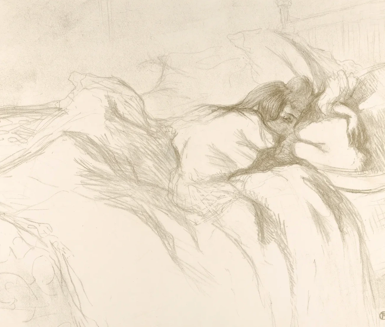 Waking Up, from "Elles", Henri de Toulouse-Lautrec
