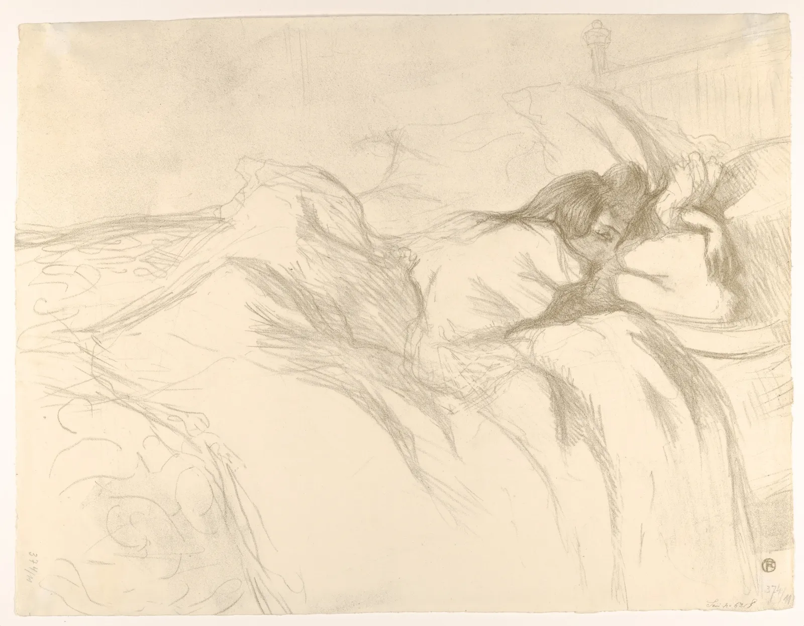 Waking Up, from "Elles", Henri de Toulouse-Lautrec
