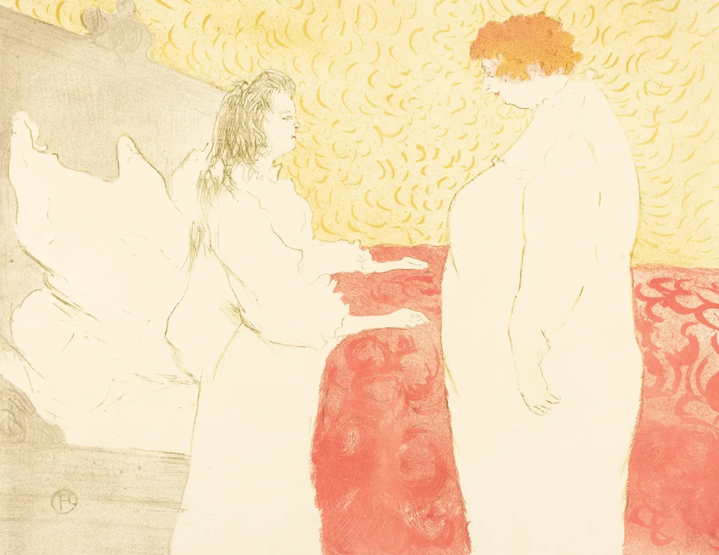 Woman in Bed, Profile (Femme au lit, profil), Henri de Toulouse-Lautrec