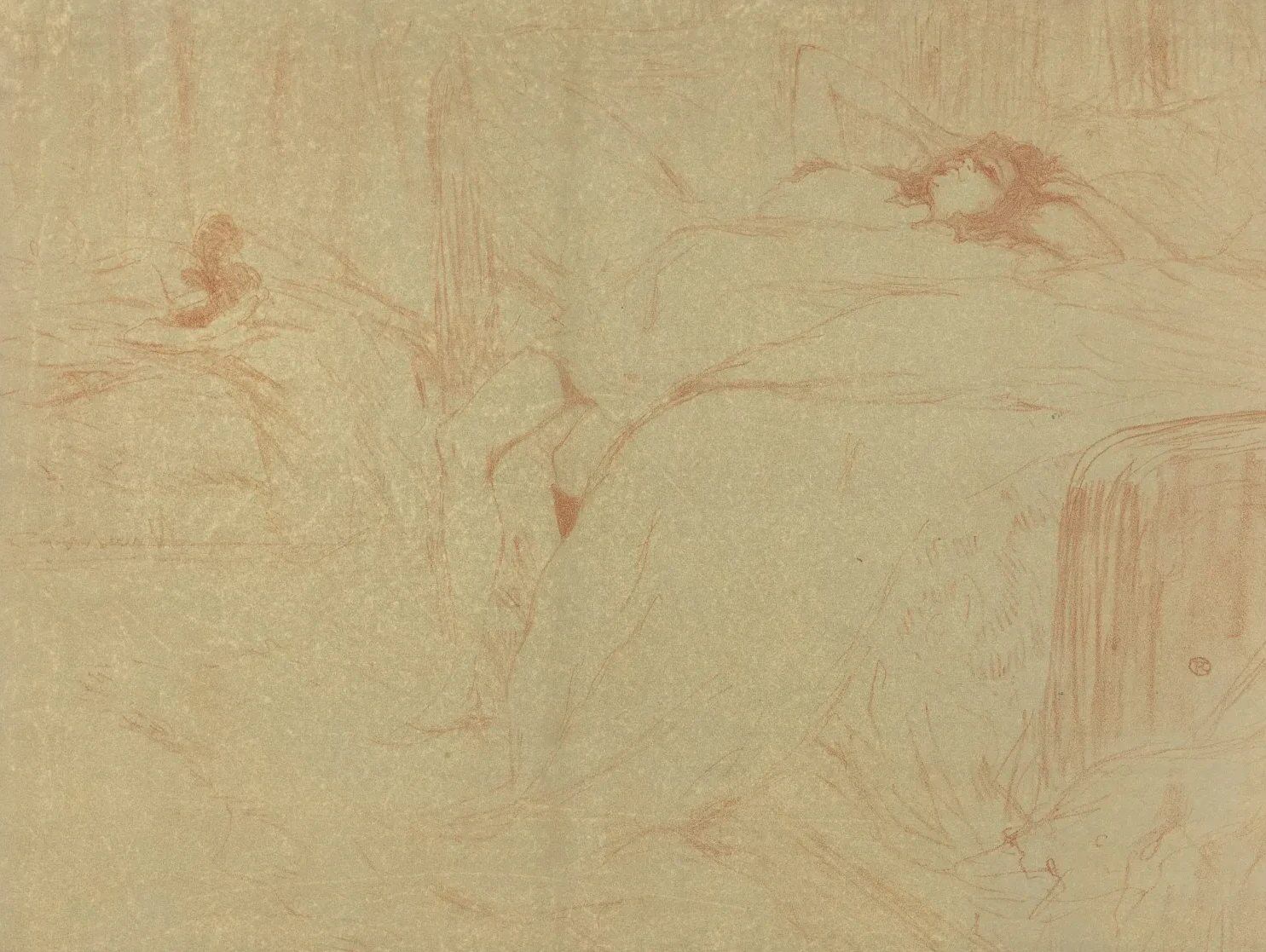 Woman on Her Back (Femme sur le dos), Henri de Toulouse-Lautrec