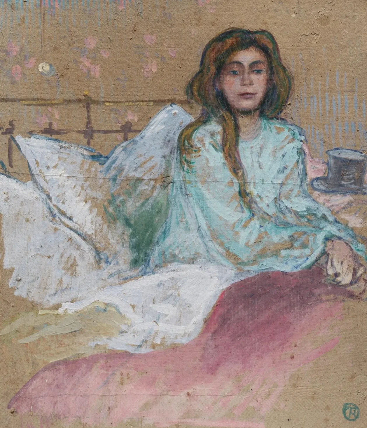 Woman Seated in Bed, Henri de Toulouse-Lautrec