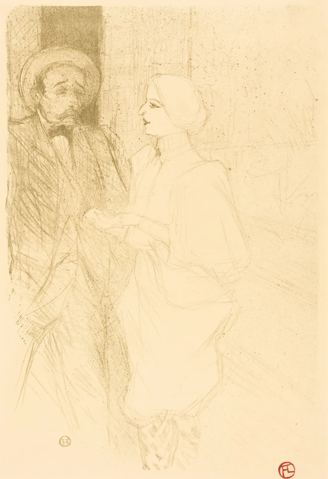 Yahne and Mayer in "L'age difficile" (Yahne et Mayer dans "L'age difficile"), Henri de Toulouse-Lautrec
