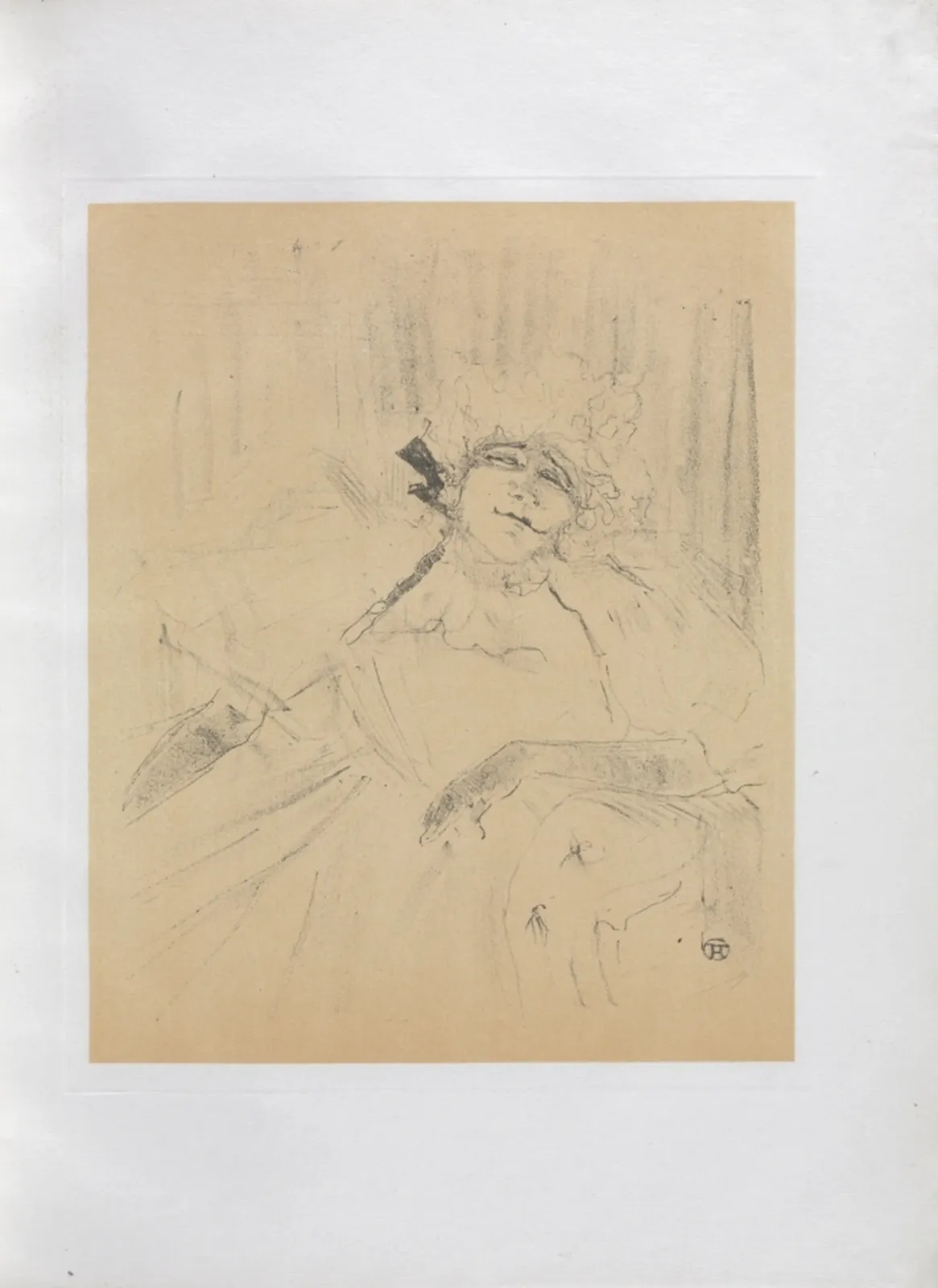 Yvette Guilbert-English Series: Chanson ancienne, Henri de Toulouse-Lautrec