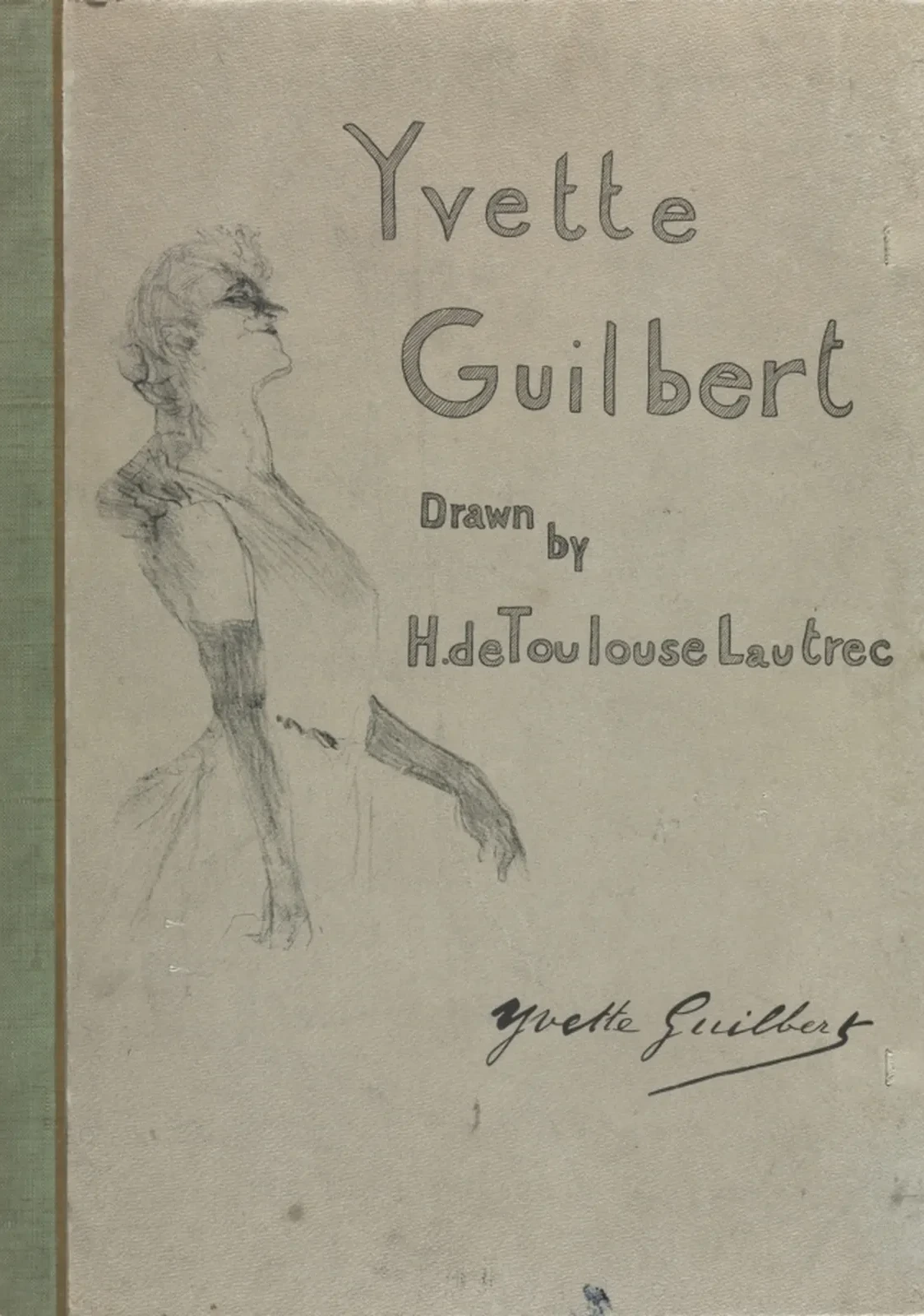 Yvette Guilbert-English Series: Cover, Henri de Toulouse-Lautrec