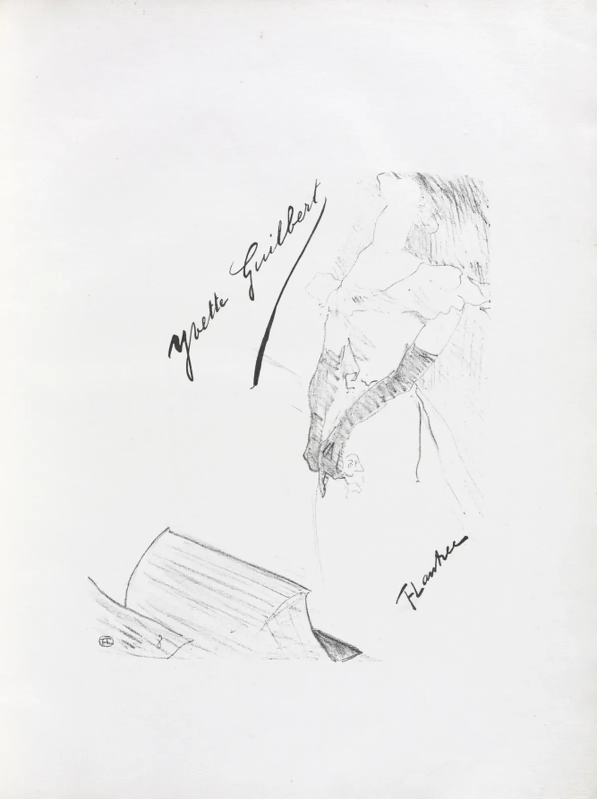 Yvette Guilbert-English Series: Frontispiece, Henri de Toulouse-Lautrec