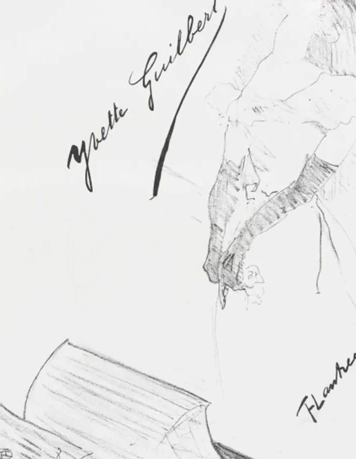 Yvette Guilbert-English Series: Frontispiece, Henri de Toulouse-Lautrec